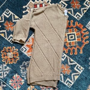 4/$12 or 3/$9 Vintage Open Knit Tan Sweater